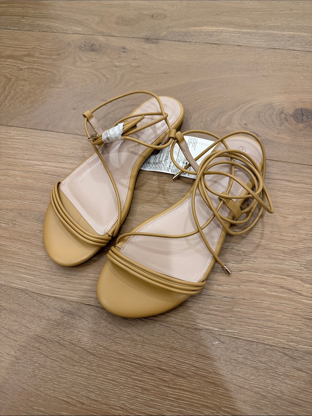 The drop ankle wrap sandal 9.5